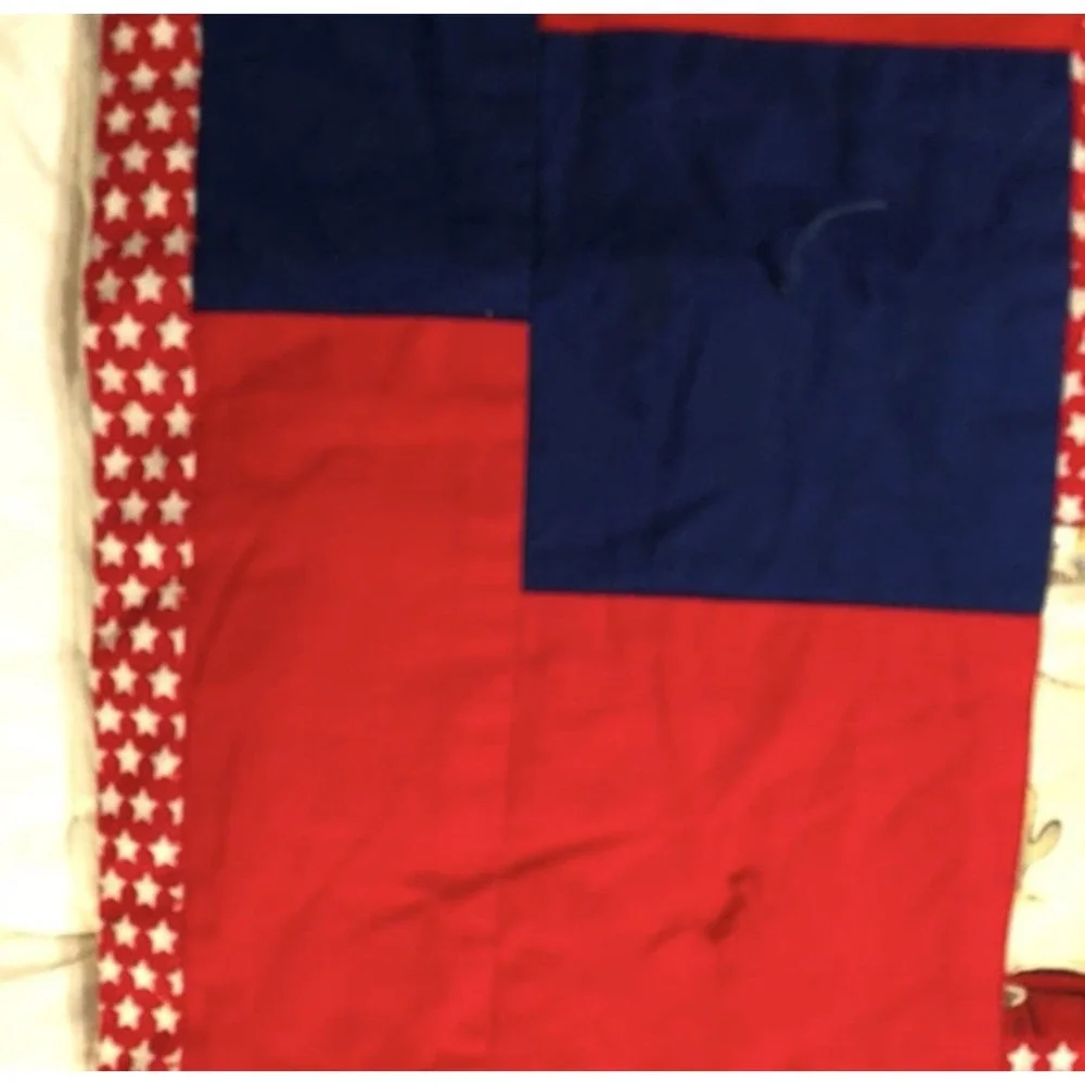 Baby Quilt with Cowboys and Western .  Size 47.5 x 37